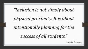 Screenshot of a quote on inclusion